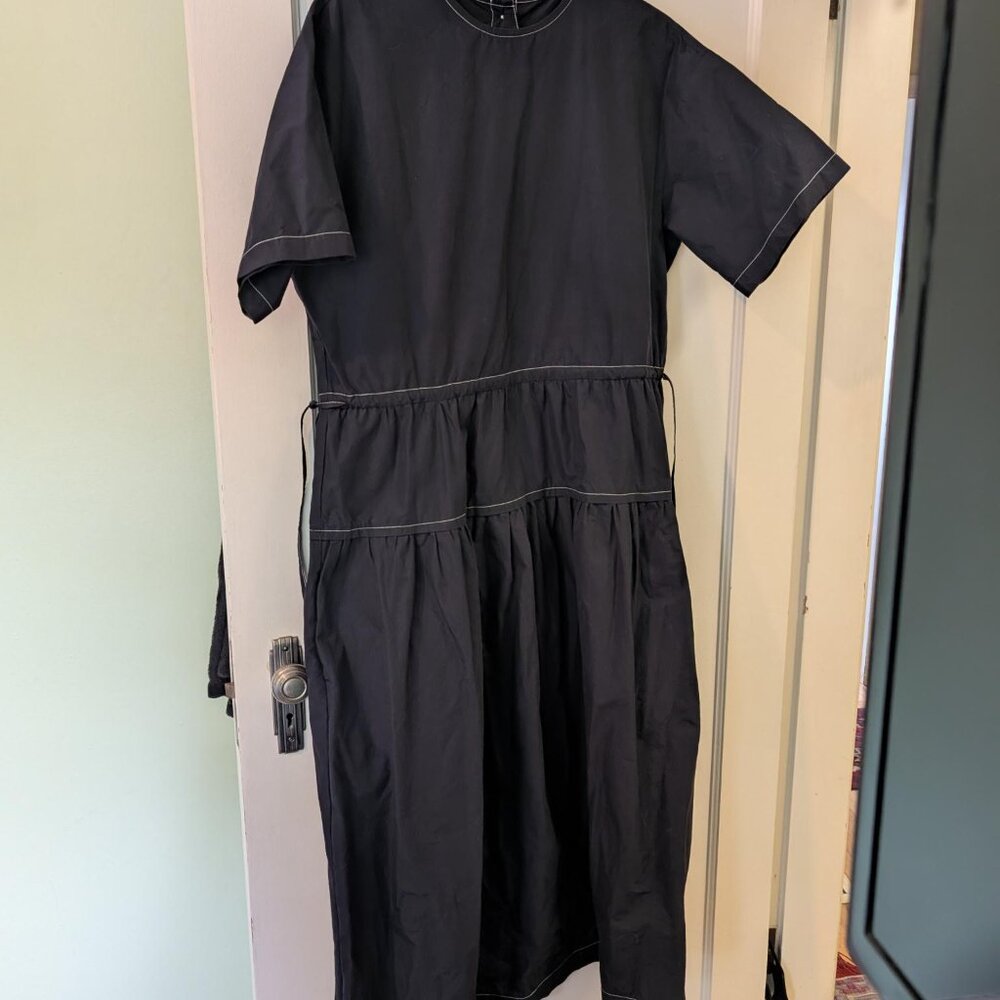 Nicholson & Nicholson Apple Dress--Navy